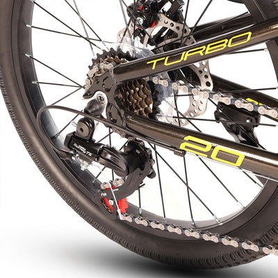 Bicicleta Turbo Racing 20" Negro